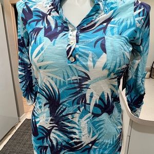 Sz Small NWT Tango Mango Light Blue tropical soft material - Anthony Florida